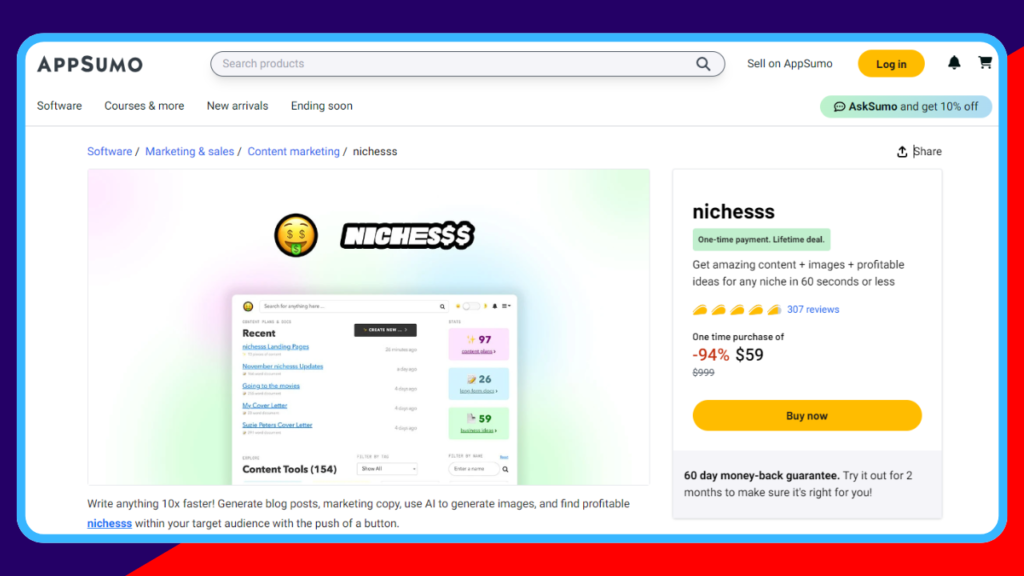 How to use Nichesss lifetime deal