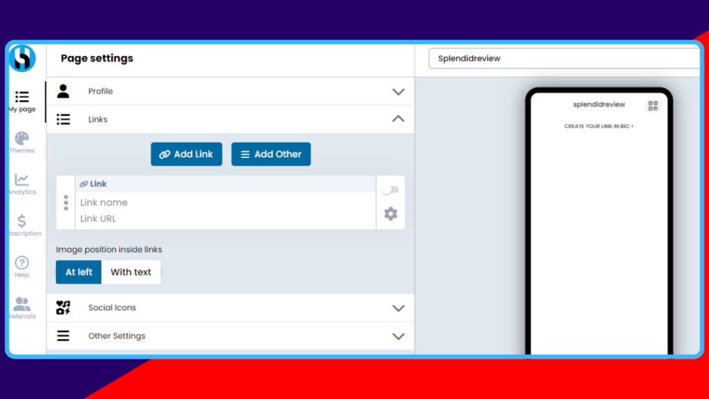 Customizable Links